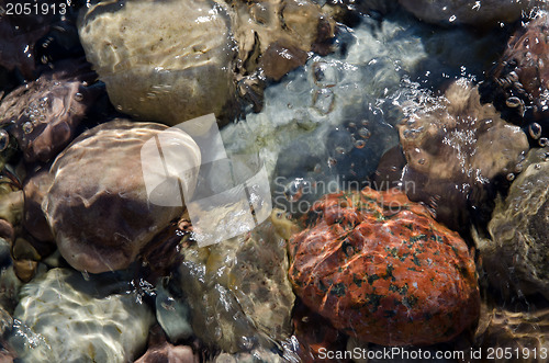 Image of Stones in clear water