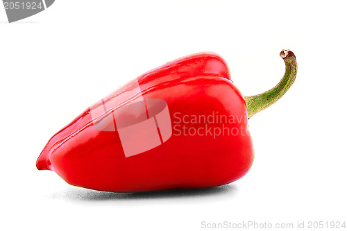 Image of Red bell pepper on white