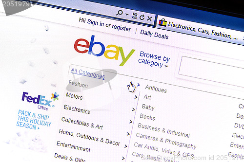 Image of ebay website