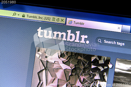 Image of tumblr website