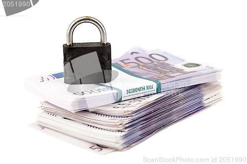 Image of Euros and padlock