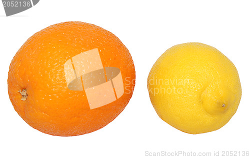 Image of Whole orange and lemon