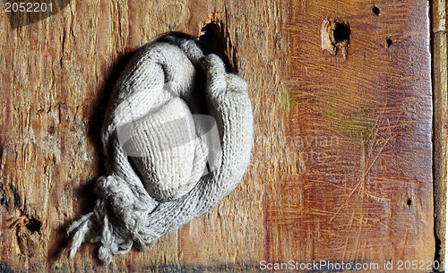Image of Wooden texture with rag
