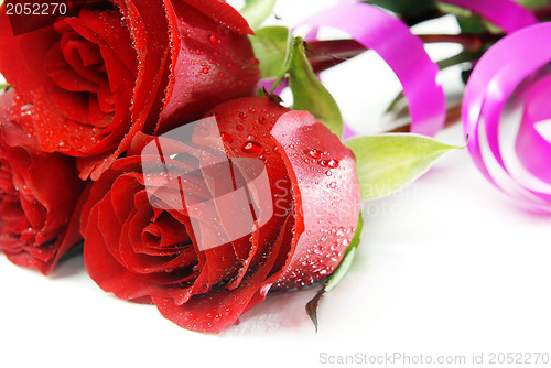 Image of Roses and water