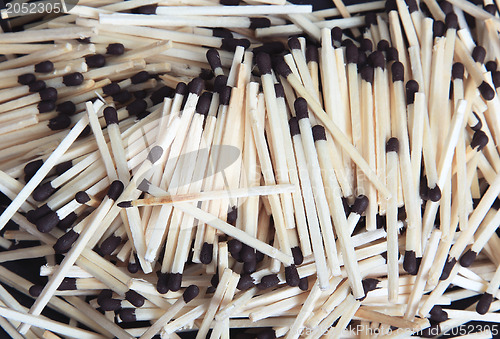 Image of Pattern of the wooden matches