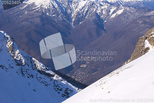 Image of Winter mountain valley