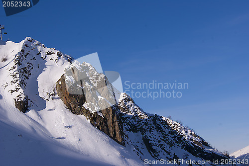 Image of Winter mountain slope