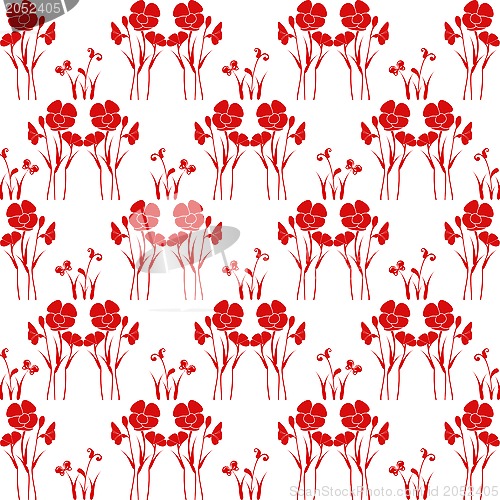 Image of seamless floral pattern