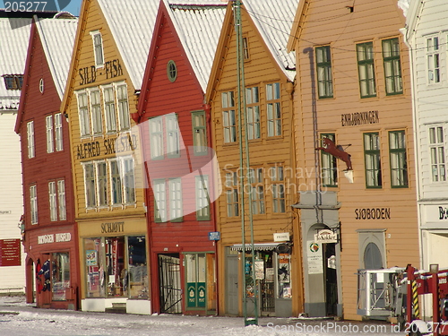 Image of Bryggen - wintertime