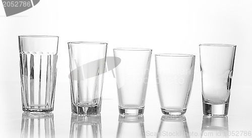 Image of various types of juice glasses