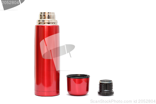 Image of red thermo bottle