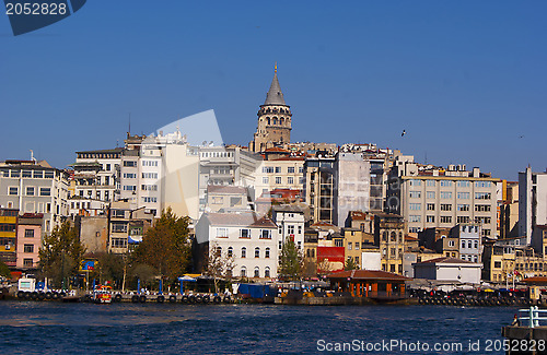 Image of Istanbul street next to Bosporus