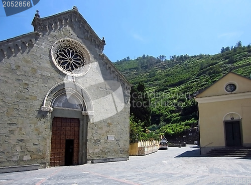 Image of Church in village on Italian Coast