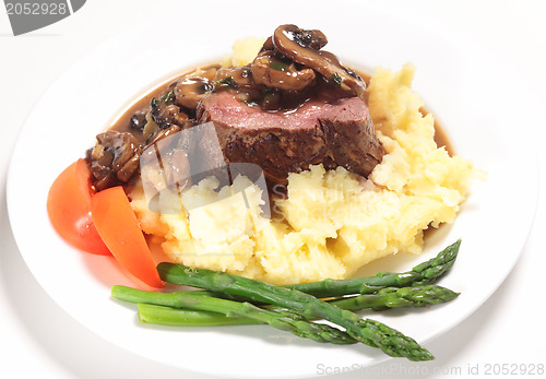 Image of Tenderloin steak meal