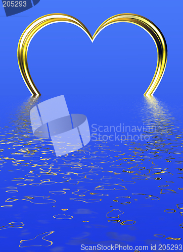 Image of Heart Ring in Water