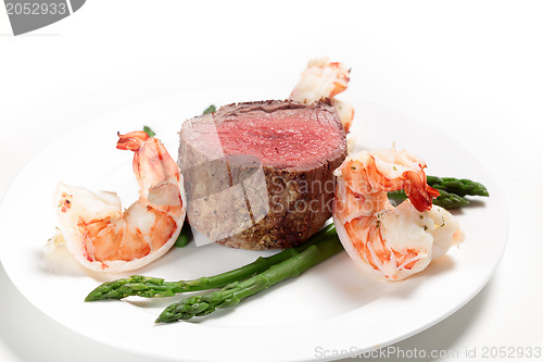 Image of Surf and turf side view