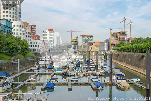 Image of Duesseldorf mediahafen harbour