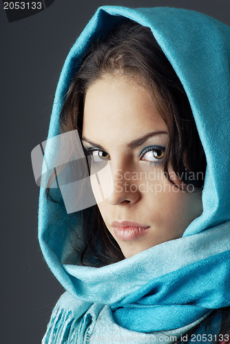 Image of Woman in headscarf