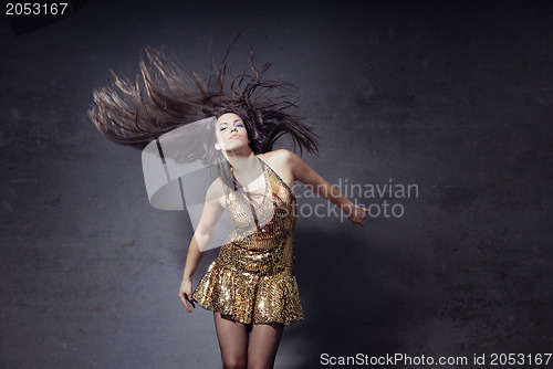Image of Disco dancer with long hairs