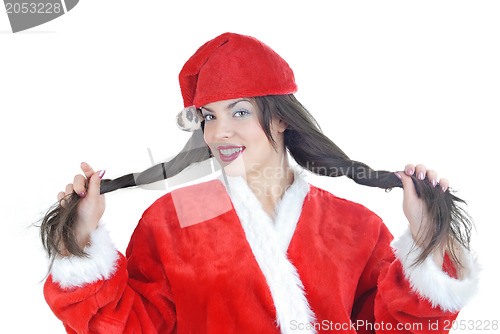 Image of Santa with long hair