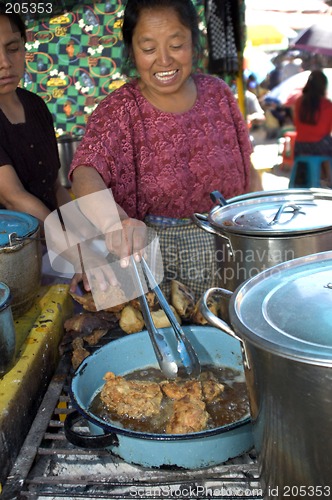 Image of street restaurant chichicastenango guatemala