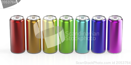 Image of Rainbow cans