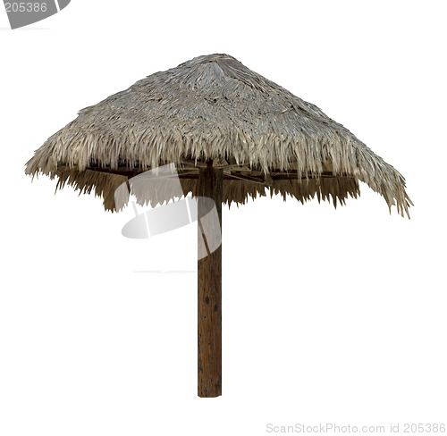 Image of Palapa, Thatched Umbrella - Isolated