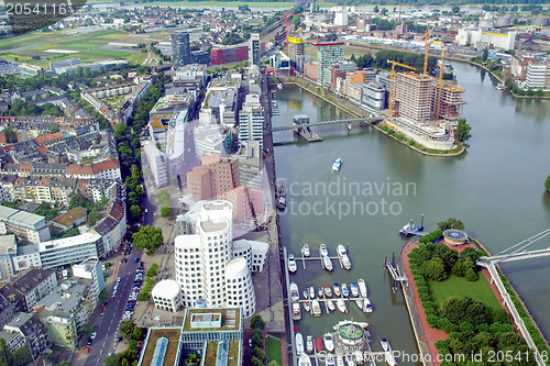 Image of Duesseldorf mediahafen harbour
