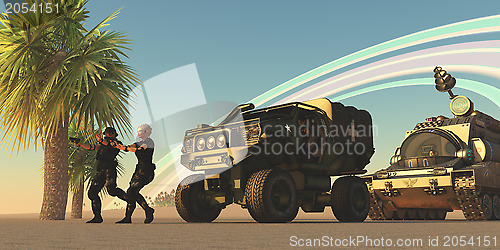 Image of Military on Alien Planet