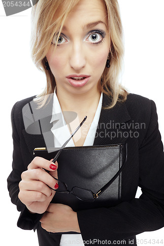 Image of Crazy businesswoman