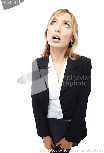 Image of Distorted businesswoman