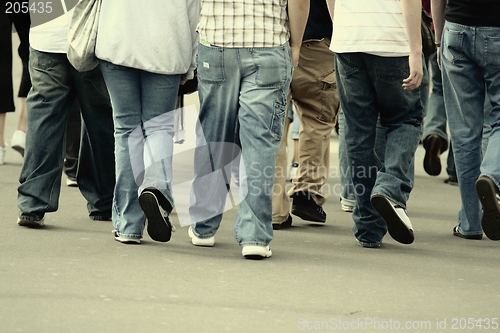 Image of Students walking