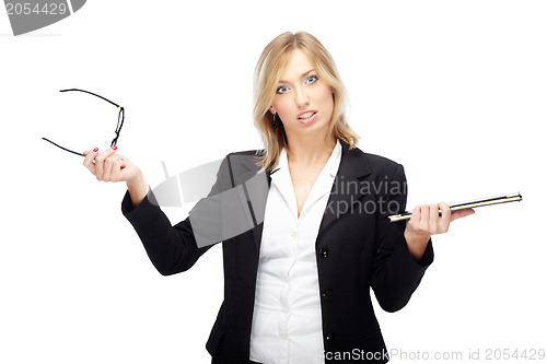 Image of Businesswoman in crisis