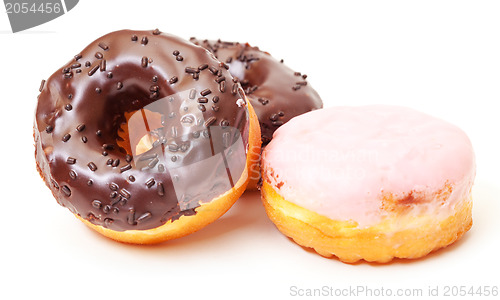 Image of Chocolate Donuts Stacked