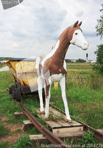 Image of Monument horse who worked at the mine