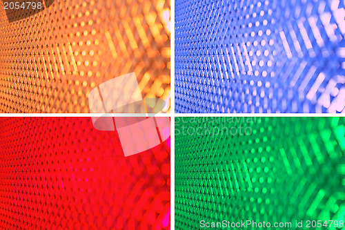 Image of abstract view of different colored light