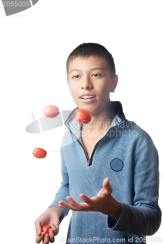 Image of Juggler and tomato