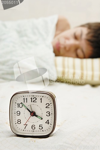 Image of Alarm-clock and sleepyhead