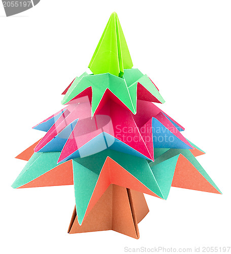 Image of origami tree
