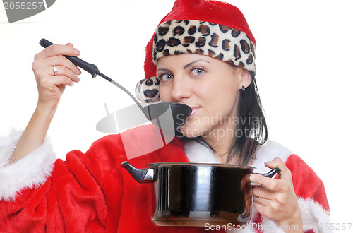 Image of Cooking Santa