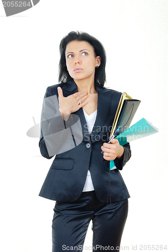 Image of Businesswoman in confusion
