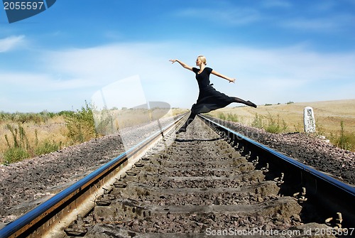 Image of Walking through the railway