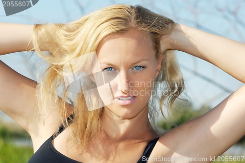 Image of Blonde outdoors