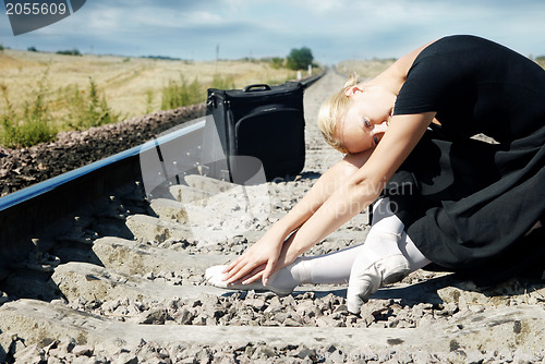 Image of Waiting for a train