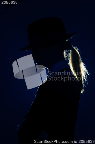 Image of Silhouette in hat