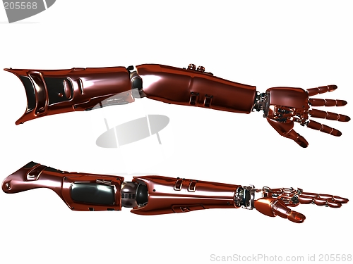Image of Cyber Arm-Red Metal