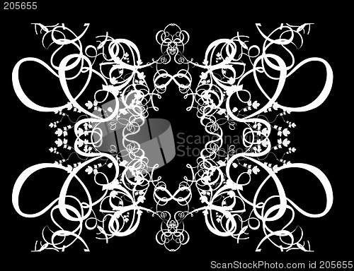 Image of Decorative Abstract Digital Design - Circular Frame Background