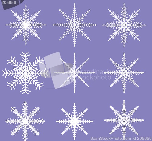 Image of Snowflakes - Ready for Brush Templates