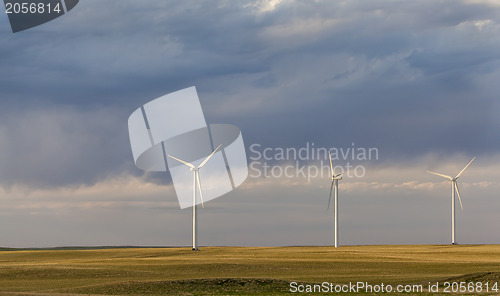 Image of wind turbines in Colorado prairie