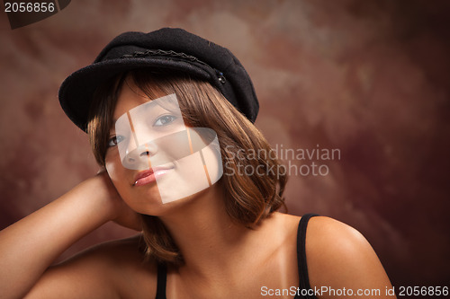 Image of Pretty Hispanic Girl Studio Portrait